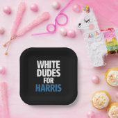 ハリス・カマラハリス2024年選挙のためのホワイトダデス ペーパープレート (パーティー)