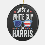 ハリス・サポート社長の白い男 セラミックオーナメント (左)