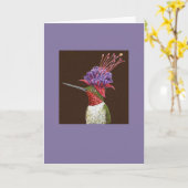 ハリス・ザ・ハミングバードカード カード (黄色い花)