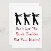 ハリス・ゾンビに脳食べを任せ シーズンカード (正面/裏面)