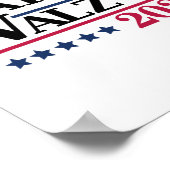 ハリス・ティム・ワルツ2024年選挙 ポスター (角)