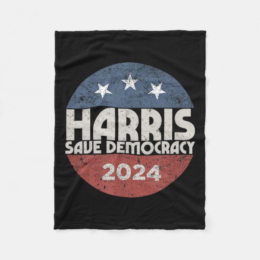 ハリス – ハリス2024米国国旗の民主党大統領1 フリースブランケット (正面)