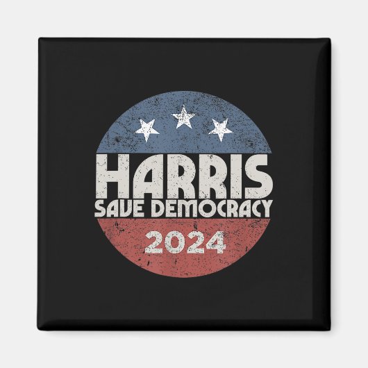 ハリス – ハリス2024米国国旗の民主党大統領1 マグネット (正面)