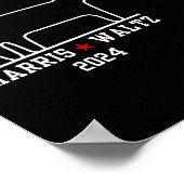 ハリス・ホイマーおもしろい2024ネコ選挙Kamala Harr ポスター (角)