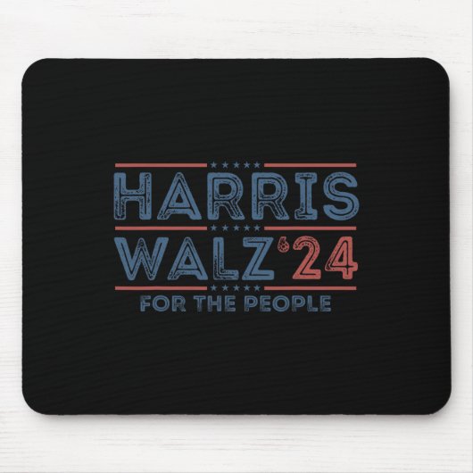 ハリス・ホイマーおもしろい2024ネコ選挙Kamala Harr マウスパッド (正面)