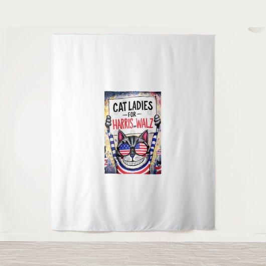 ハリス・ワルツのキャッツレディース タペストリー (正面)