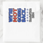 ハリス・ワルツは戻らない 長方形シール (バッグ)