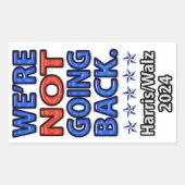 ハリス・ワルツは戻らない 長方形シール (正面)