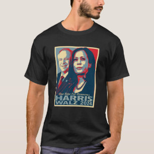 ハリス・ワルツ希望オバマ時代のポスター Tシャツ