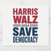 ハリス・ワルツ救民主主義 ビールラベル (シングルラベル)