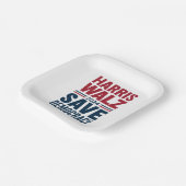 ハリス・ワルツ救民主主義 ペーパープレート (傾斜あり)