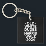 ハリス・ワルツ民主党ポリティックのためのホワイトオールドダデス キーホルダー<br><div class="desc">ハリス・ワルツ民主政治のためのホワイトオールドダデス</div>