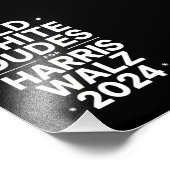 ハリス・ワルツ民主党ポリティックのためのホワイトオールドダデス フォトプリント            (角)