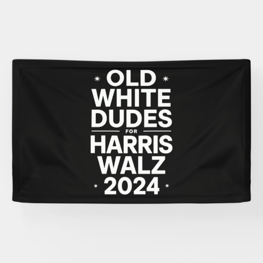 ハリス・ワルツ民主党ポリティックのためのホワイトオールドダデス 横断幕 (横)