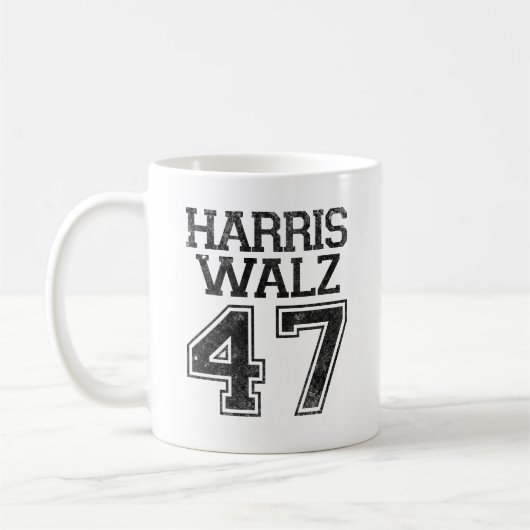 ハリス・ワルツ第47代大統領ヴィンテージ コーヒーマグカップ (左)