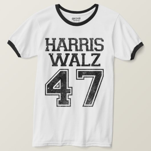 ハリス・ワルツ第47代大統領ヴィンテージ Tシャツ (デザイン正面)
