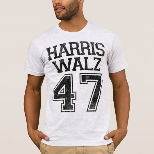 ハリス・ワルツ第47代大統領ヴィンテージ Tシャツ (正面)