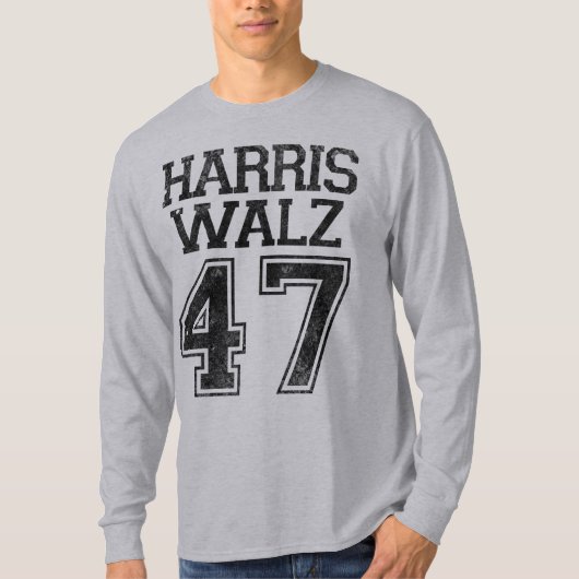 ハリス・ワルツ第47代大統領ヴィンテージ Tシャツ (正面)