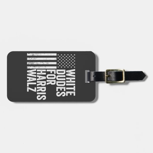 ハリス・ワルツ米州旗の選挙のためのホワイトダデス ラゲッジタグ (正面横)