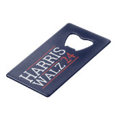 ハリス・ワルツ選挙2024年1月 クレジットカード栓抜き (正面アングル)