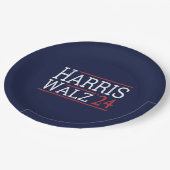 ハリス・ワルツ選挙2024年1月 ペーパープレート (アングル)