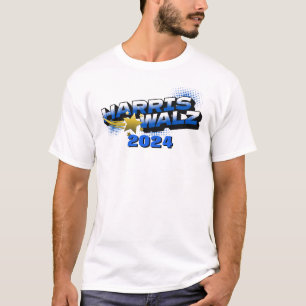 ハリス&ワルツ金ゴールドスター Tシャツ