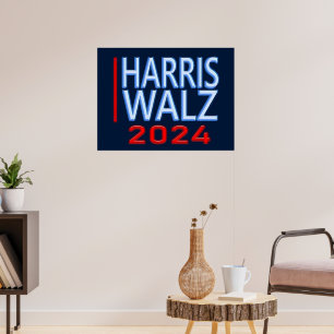 ハリス・ワルツ2024年大統領の選挙 ポスター
