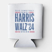 ハリス・ワルツ2024年救民主主義 缶クーラー (正面)