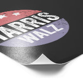 ハリス・ワルツ2024年選挙カマラティムワルツアメリカ フォトプリント            (角)