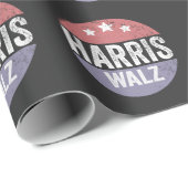 ハリス・ワルツ2024年選挙カマラティムワルツアメリカ ラッピングペーパー (ロールコーナー)