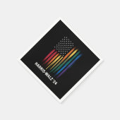 ハリス・ワルツ2024年選挙カマラティム・ワルツLGBT スタンダードカクテルナプキン (角)