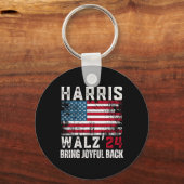 ハリス・ワルツ2024年選挙 キーホルダー (正面)