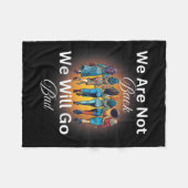 ハリス・ワルツ24マダム大統領我々は行かないB フリースブランケット (正面(横))