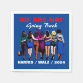 ハリス・ワルツ・マダム大統領には戻らない スタンダードカクテルナプキン (正面)