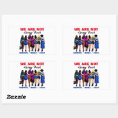 ハリス・ワルツ・マダム大統領には戻らない 長方形シール (シート)