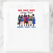 ハリス・ワルツ・マダム大統領には戻らない 長方形シール (バッグ)