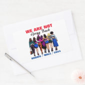 ハリス・ワルツ・マダム大統領には戻らない 長方形シール (封筒)