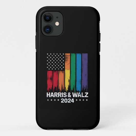 ハリス・ワルツ 2024年選挙 ゲイ ティム・ワルツ LGBTQ Case-Mate iPhoneケース (裏面)