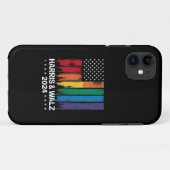 ハリス・ワルツ 2024年選挙 ゲイ ティム・ワルツ LGBTQ Case-Mate iPhoneケース (裏面(横))