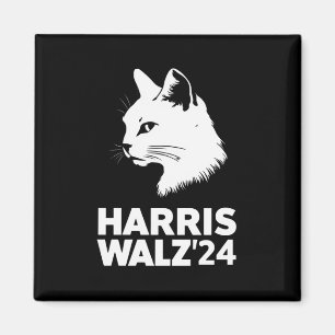 ハリス・ワルツ 2024年選挙 楽しい猫 カマラ・ハリス ティム マグネット