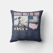 ハリス・ワルツUS Tour Kamalaが就任式で勝利 クッション (裏面)