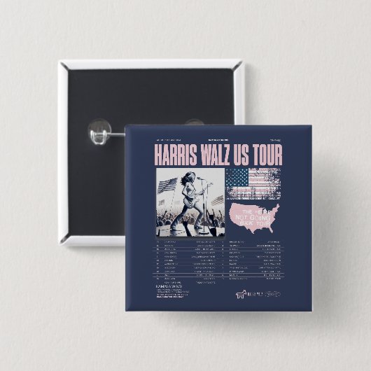 ハリス・ワルツUS Tour Kamalaが就任式で勝利 缶バッジ (正面&裏面)