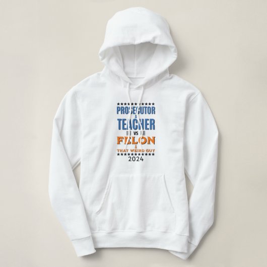 ハリスVSトランプ2024検事&先生Tシャツ パーカ (デザイン正面)