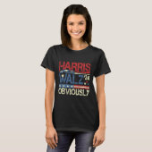 ハリスW明らかに！ハリスワルツ2024年選挙 Tシャツ (正面フル)