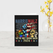 ハリスW社長2024我々は戻らない カード (黄色い花)