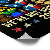 ハリスW社長2024我々は戻らない ポスター (角)