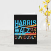 ハリスW 明らかに！ ハリス・ウォルツ 2024年選挙 1 カード (黄色い花)