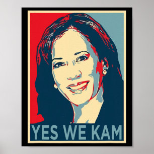 ハリスYesWe Kam 2024選挙政治運動 ポスター