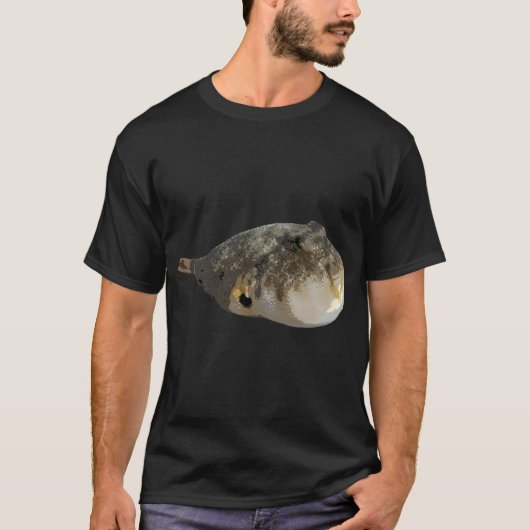 ハリセンボンの色付きプリント Tシャツ (正面)