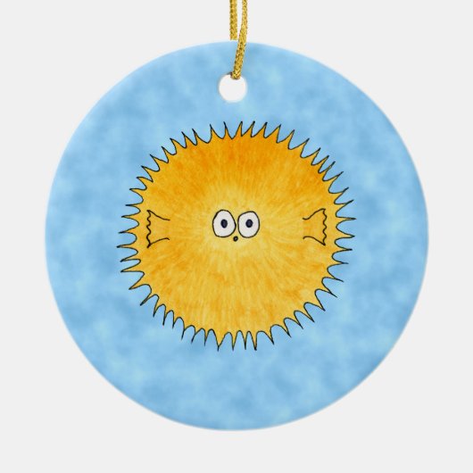 ハリセンボン セラミックオーナメント (正面)